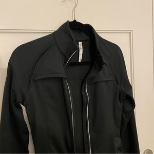 Fabletics dark green athletic jacket XS